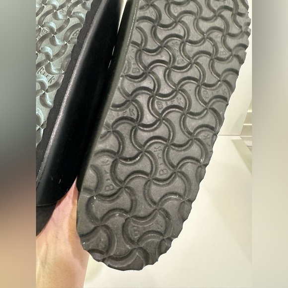 Birkenstock leather Arizona Sandals Black size 41 LIMITED EDITION - Picture 8 of 9